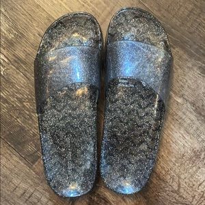 Sparkle Jelly slides sz 10